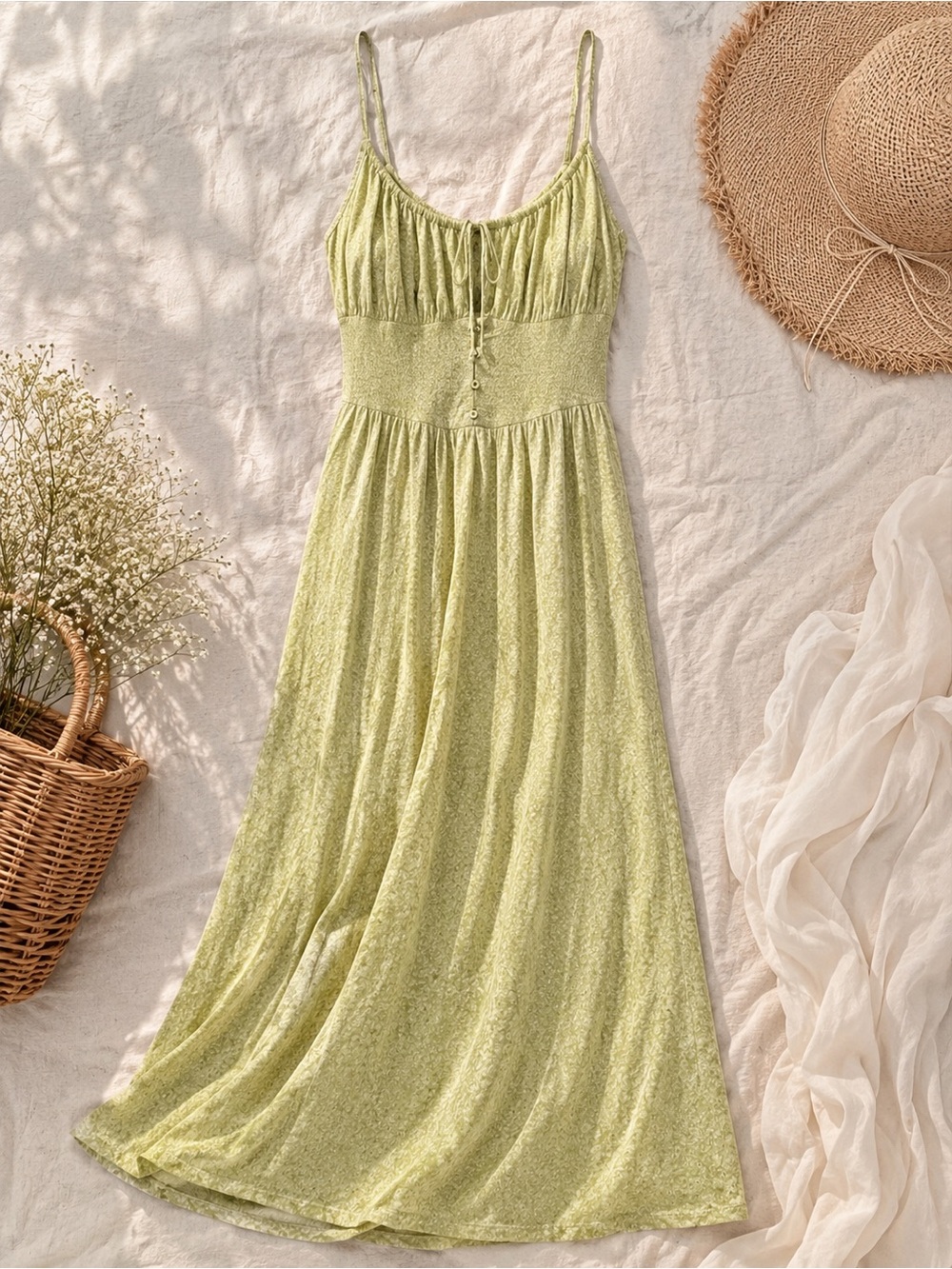 Billabong Green Summer Dress Size S